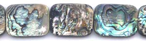 Abalone Flat Rectangle Beads