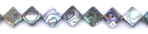 Abalone Square Diamond Beads