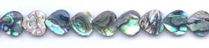 Abalone Heart Beads