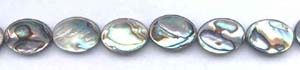 Abalone Flat Oval Beads