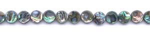 Abalone Dime Beads