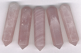 Rose Quartz cut & polished points