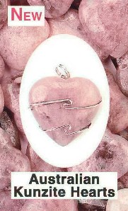 Australian Kunzite Wire Wrapped Pendants