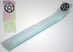 PENTACLE GLASS INCENSE HOLDER