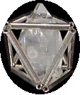 Sterling silver Octahedron