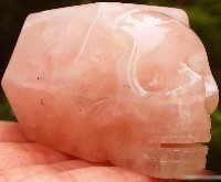 Elongated Rose Quartz Skulls