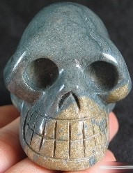 Frog Skin Jasper Skulls