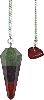 FACETED MULTI-STONE Pendulums 