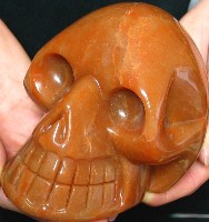 Red Aventurine Skulls