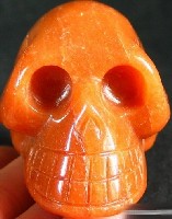 Red Aventurine Skulls