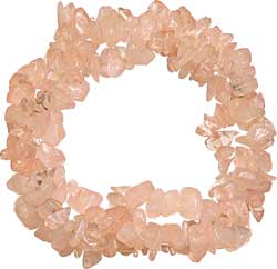 TRIPLE ROWS ROSE QUARTZ BRACELET