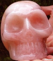 Rose Quartz Skull