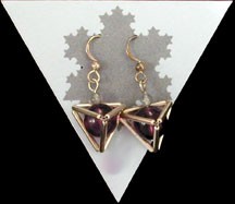 Tetrahedron Earrings