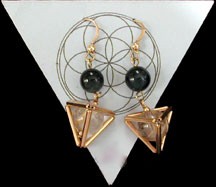 Tetrahedron Earrings