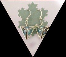 Tetrahedron Earrings