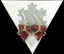 Tetrahedron Earrings