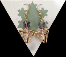 Tetrahedron Earrings