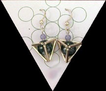 Tetrahedron Earrings