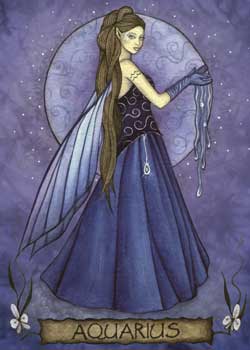 Aquarius Fairy Greeting Cards