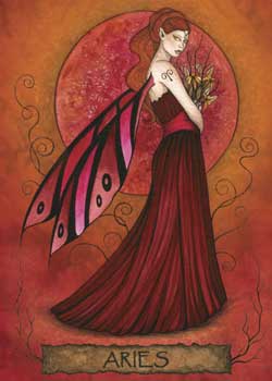 Aries Fairy Greeting Cards