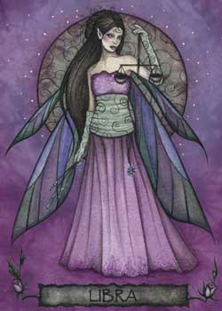 Libra Fairy Greeting Cards