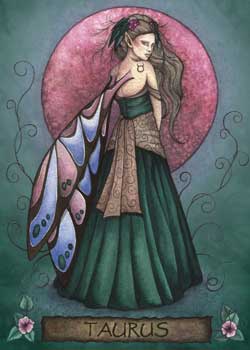 Taurus Fairy Greeting Cards