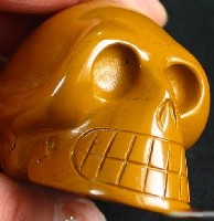 Yellow Carneol Skulls