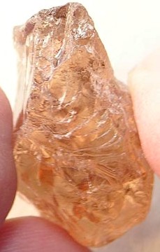 Apricot Zircon Faceted Rough