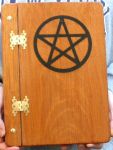 Handcrafted Wooden Book of Shadows 