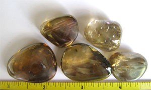 Champagne Aura Tumbled Stones 