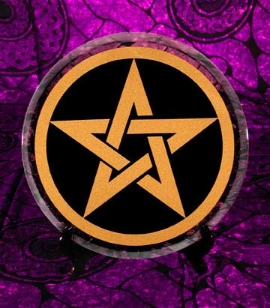 Copper Pentacle Altar Tile