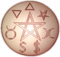 Gardnerian Copper Altar Pentacles