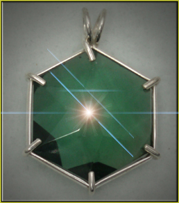 Flower of Life Pendant Siberian Green Quartz