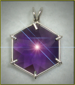 Flower of Life Pendant - Siberian Purple Quartz