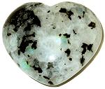 Rainbow Moonstone Puffy Heart