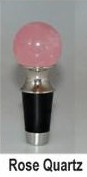 Rose Quartz Wine Bottle Stoppers