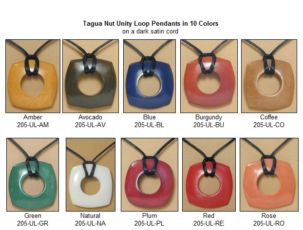 Tagua Nut Ivory Nut Pendants