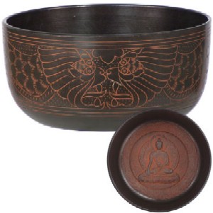 Embossed Singing Bowl Medecine Buddha 