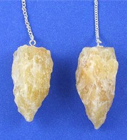 Pendulums in Satyaloka Yellow Azeztulite