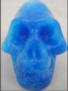 Blue Lazulite Skulls