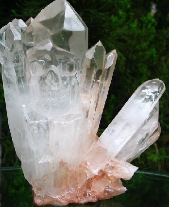 Crystal Point Skull Sculptures