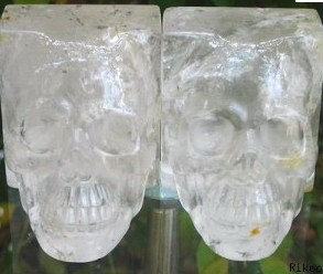 Crystal Skull Bookends