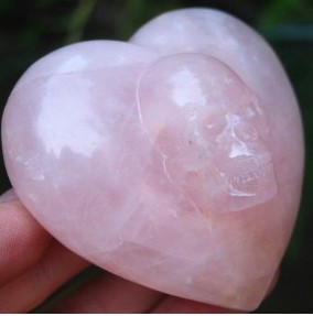 Crystal Stone Heart Skulls