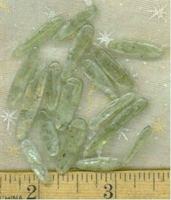 Green Kyanite Drilled Beads