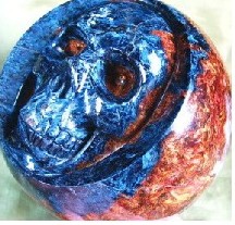 Stone Sphere Skulls